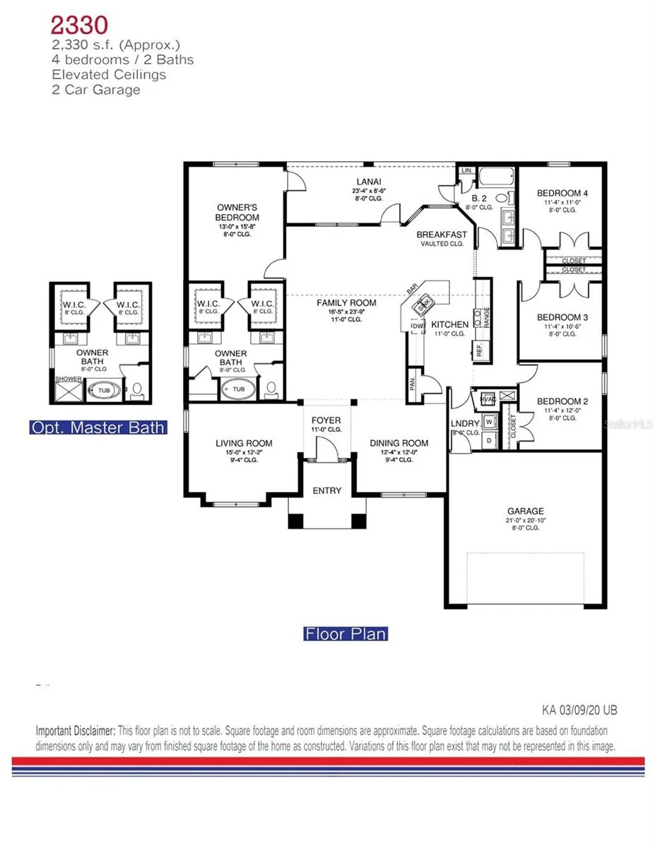 HOME WILL HAVE A 3 CAR GARAGE!