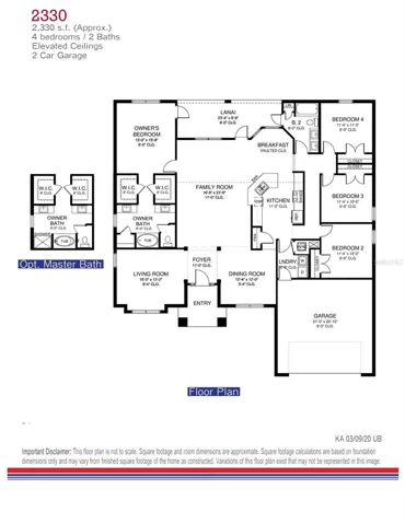 HOME WILL HAVE A 3 CAR GARAGE!