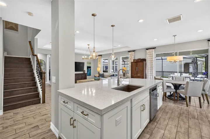 Additional cabinetry in the island.