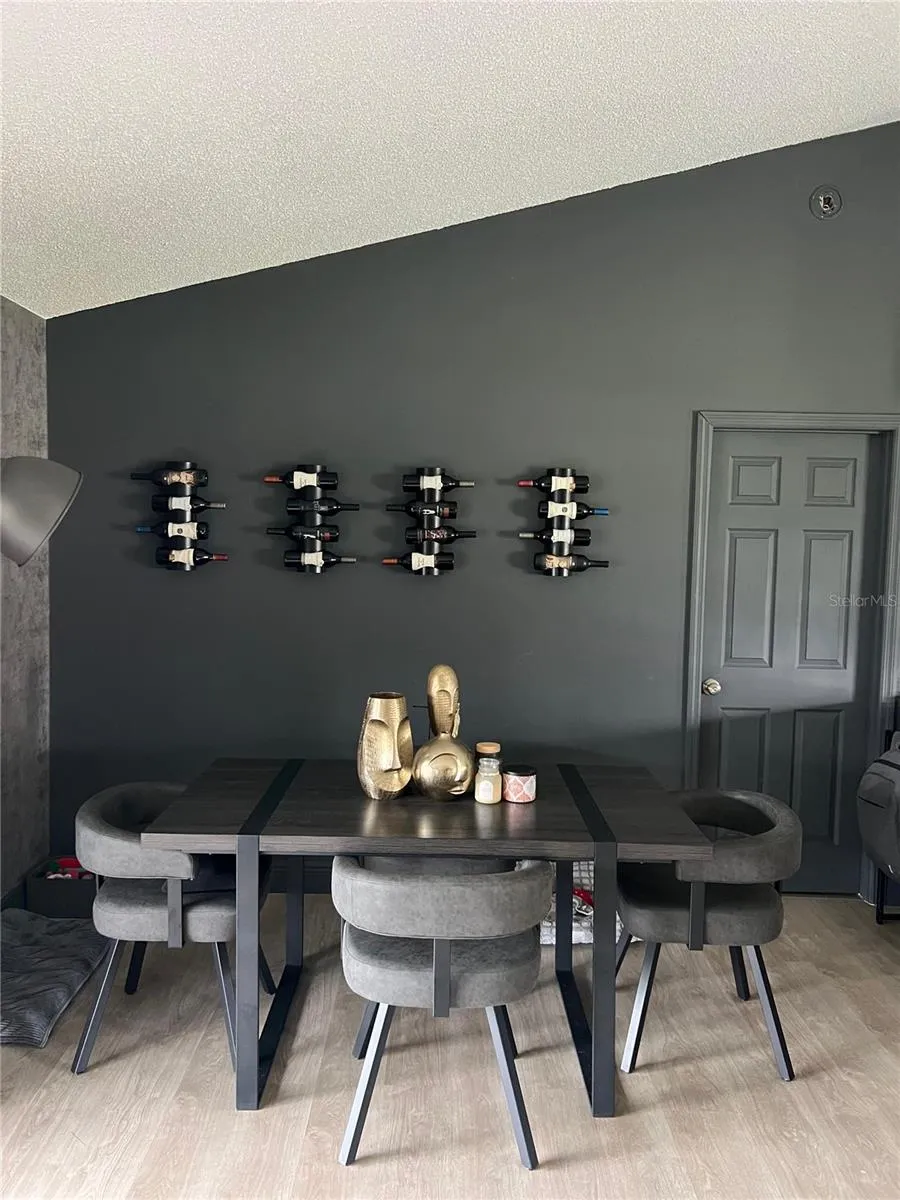 Dining Room View with master room door