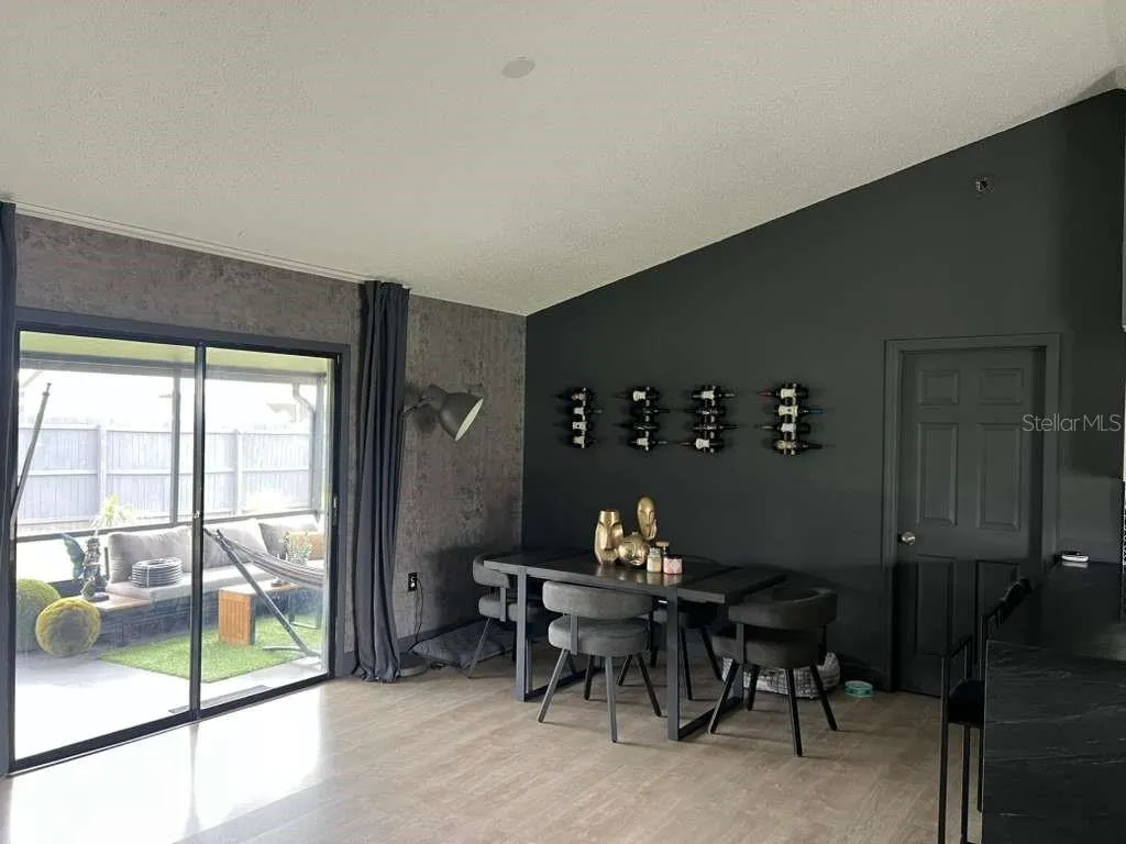 Dining Room View with sliding door