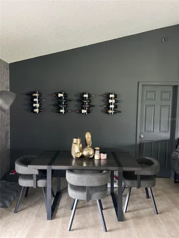 Dining Room View with master room door