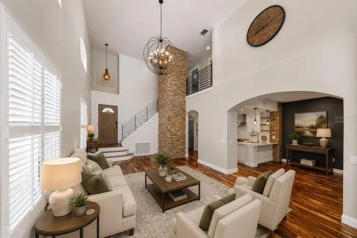 Virtually Staged Family Room