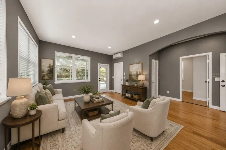 Virtually Staged Sitting Room
