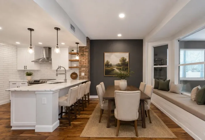 Virtually Staged Dining / Kitchen
