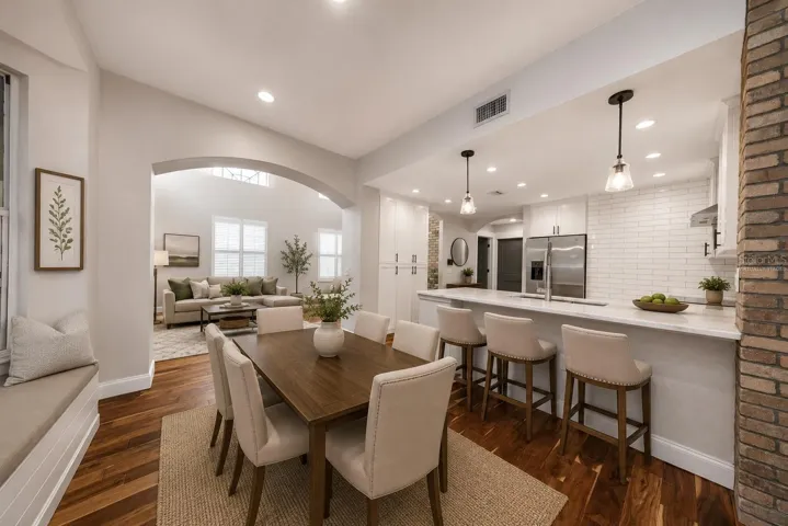 Virtually Staged Dining / Kitchen