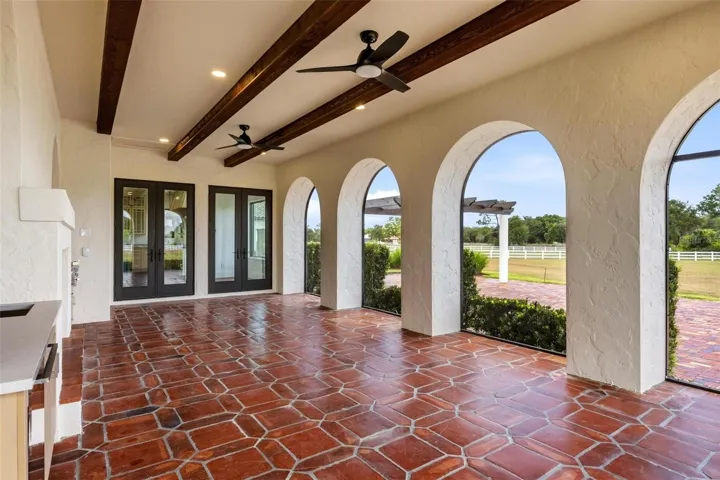 Screened patio