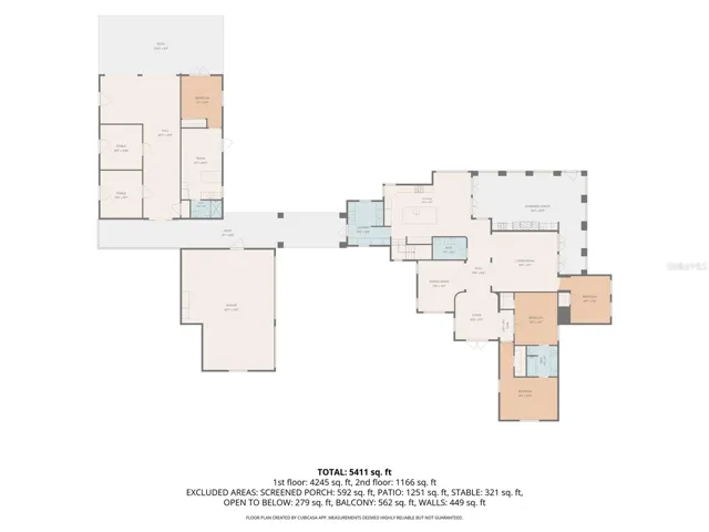 1st and 2nd floor plans with dimensions