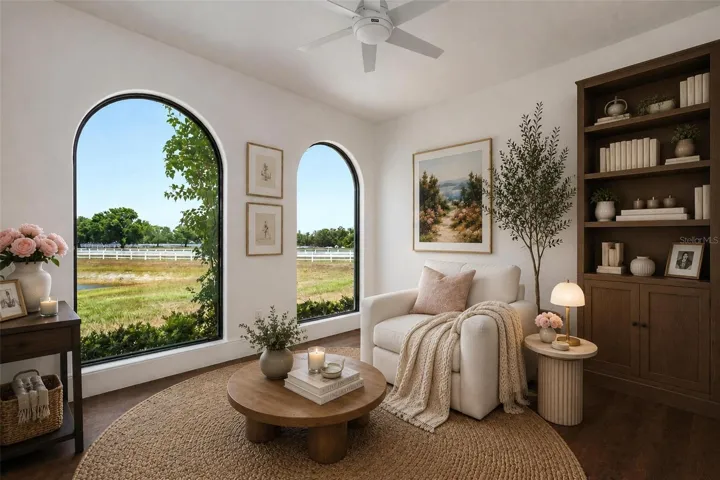 Flex space right off living room