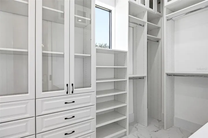 Hers primary closet