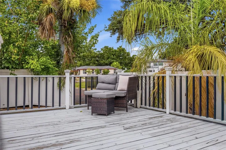 Patio is very spacious!