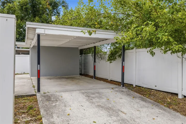 Covered carport parking!