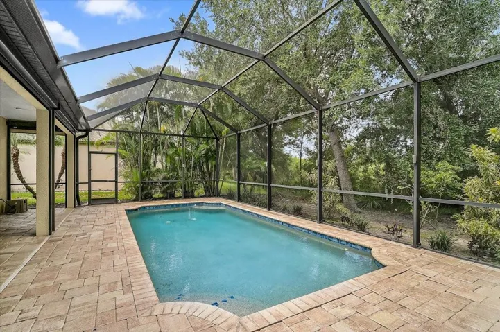 POOL WITH CONSERVATION AREA BEHIND