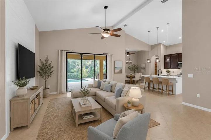 VIRTUALLY STAGED LIVING ROOM