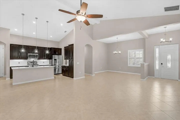 LIVING ROOM/KITCHEN/DINING AREA