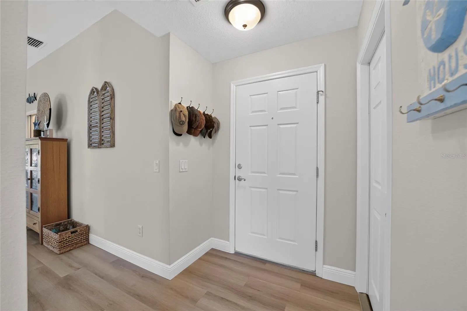Looking back at front door