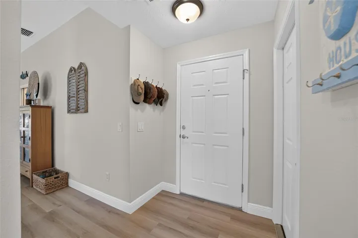 Looking back at front door