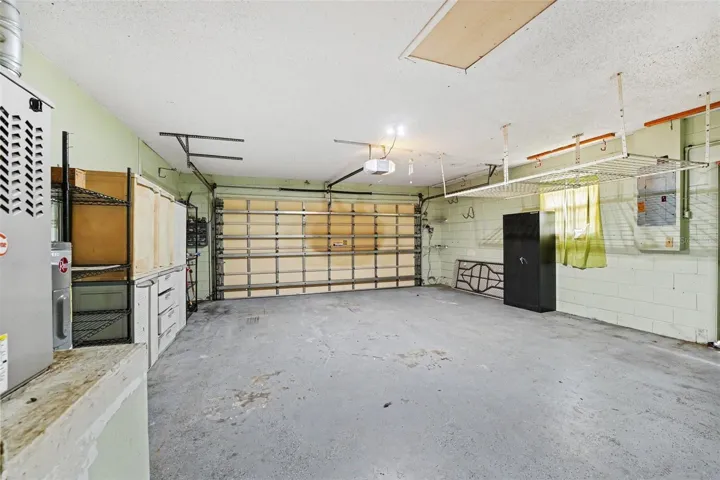 2 car garage with side door