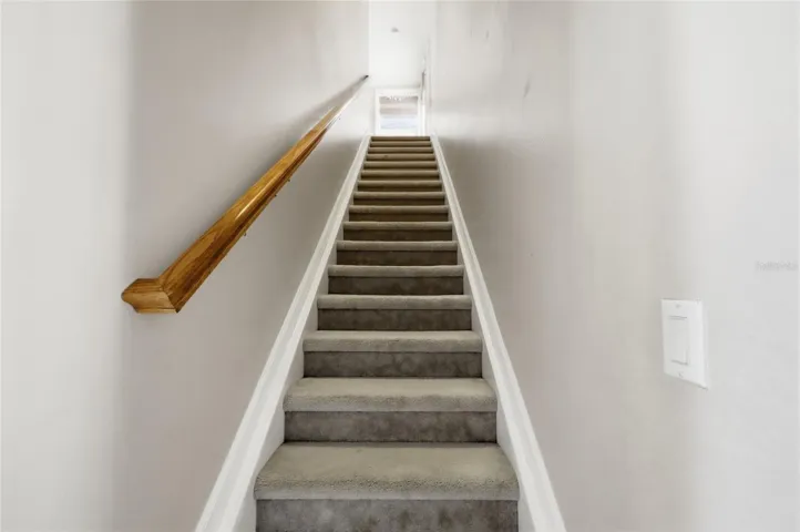 Stairs to Bonus room/loft