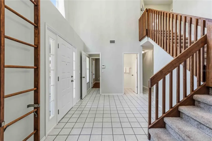 Office to the left and half bath to the right. Three guest Bedrooms and Bath are upstairs