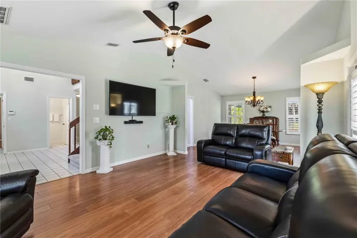 Immediately to the Right is the cozy Living Room