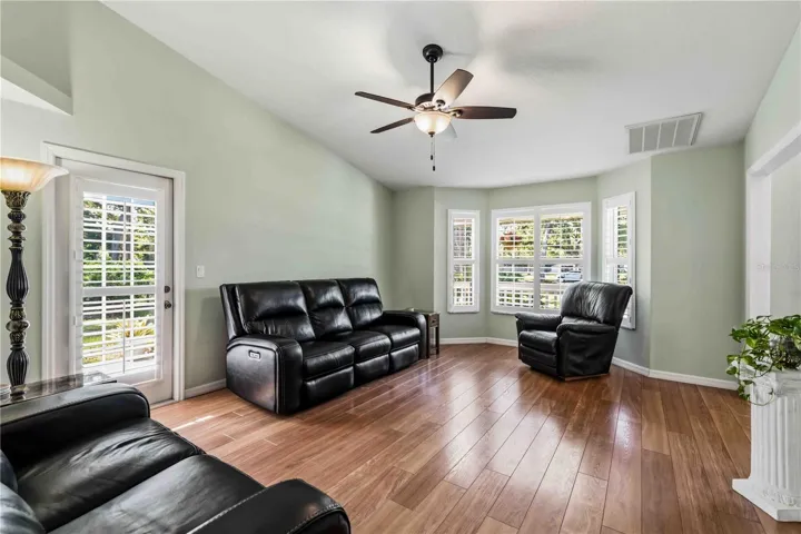 Upon entry into the house, immediately to the right you'll find the Living Room