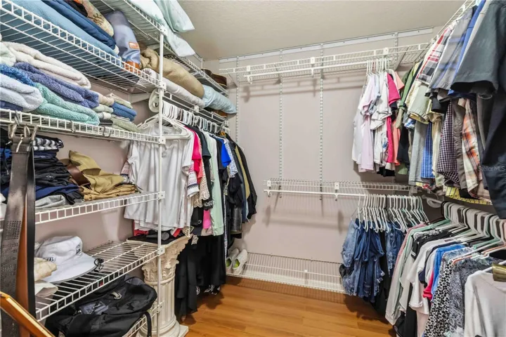 Primary walk-in closet