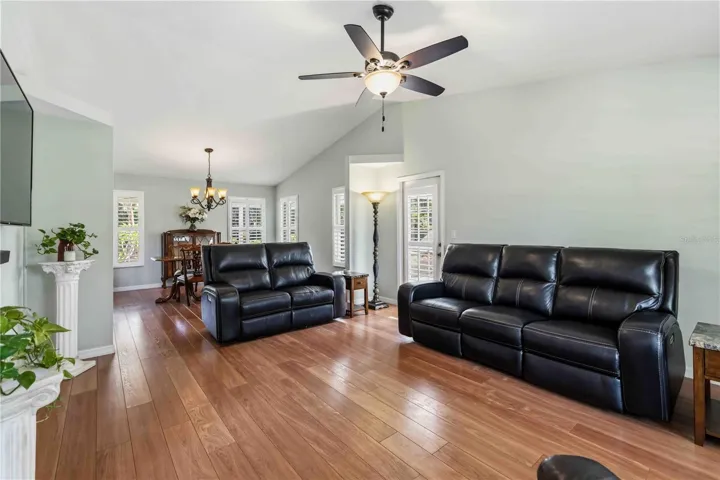 Behind the Living Room is the Dining Area