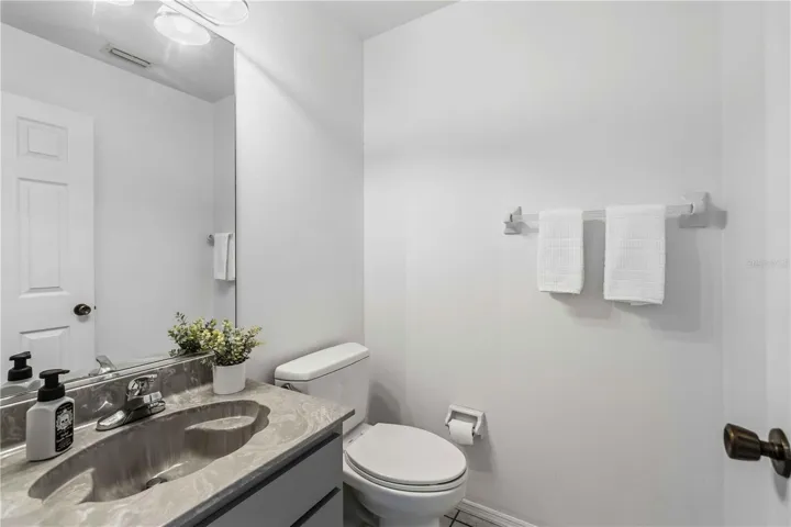First floor half bath