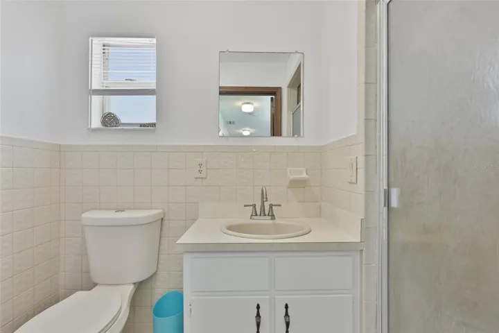 Third bathroom is fully functional and ready for swimmers!