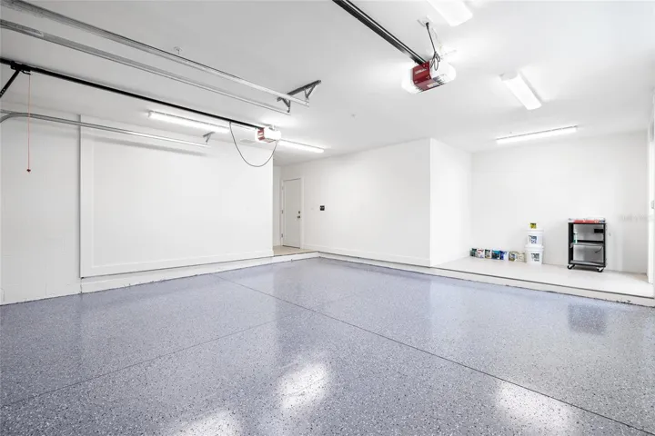 Two car garage with storage!