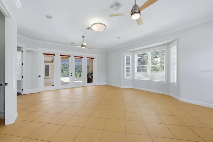 Spacious bonus room, media room, or home office