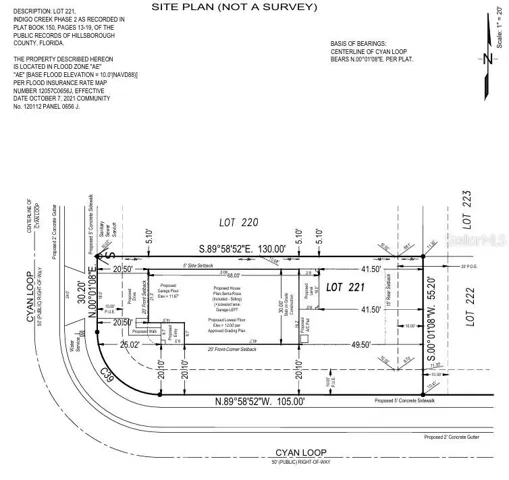 5042 Cyan Loop Plot Plan