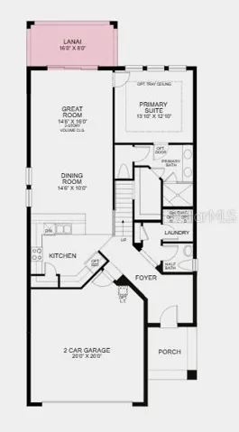 Floor 1 - Additional Highlights Include: Tray ceiling pkg, extended flooring into primary suite and closet, 8' interior doors, and interior door at primary bath