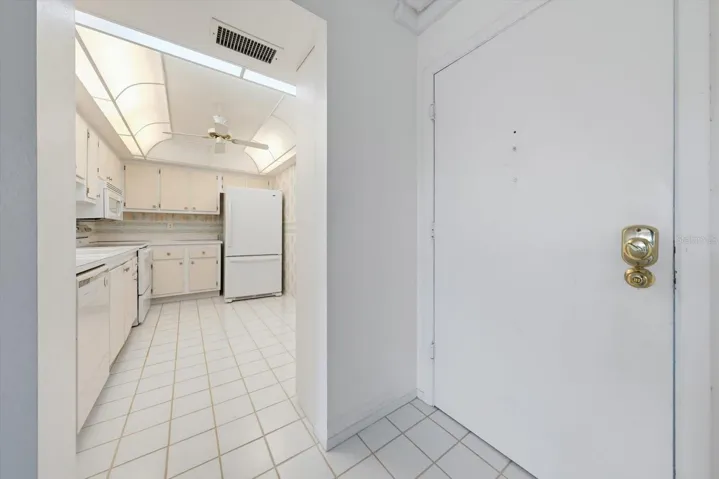 Entry looking towards kitchen