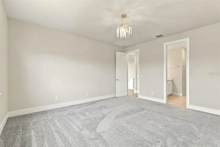Master bedroom suite