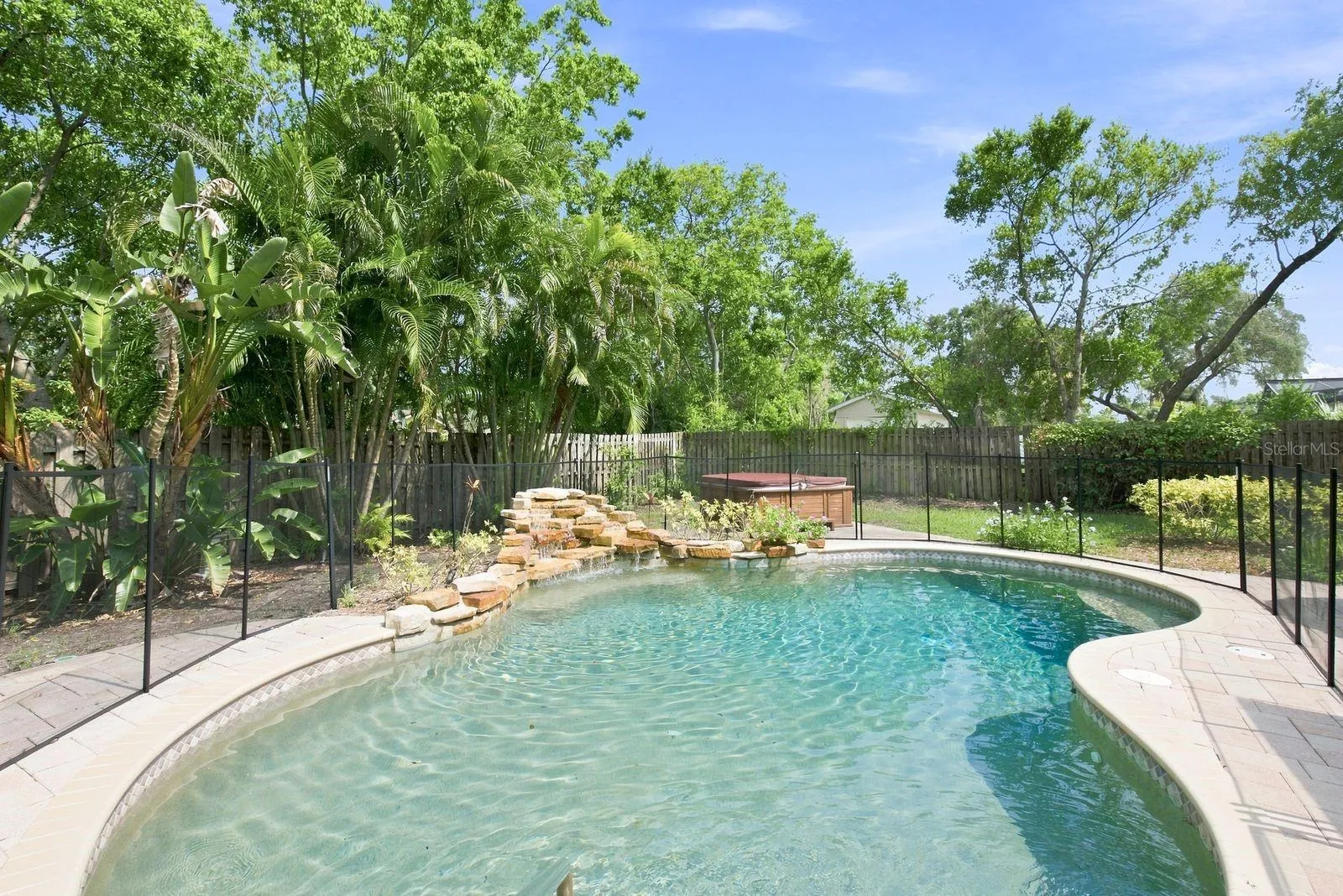Pool w/ Custom Waterfall