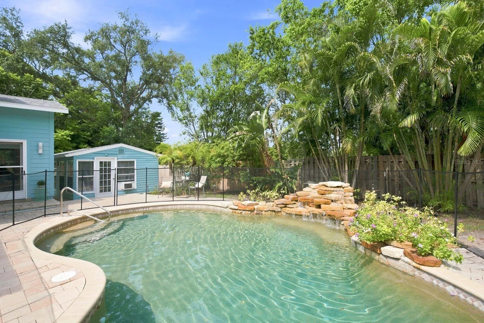 Pool w/ Custom Waterfall