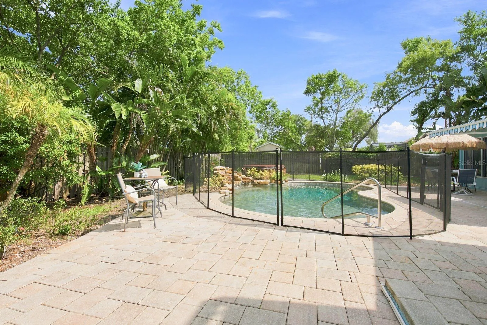 Pool View from Pool House