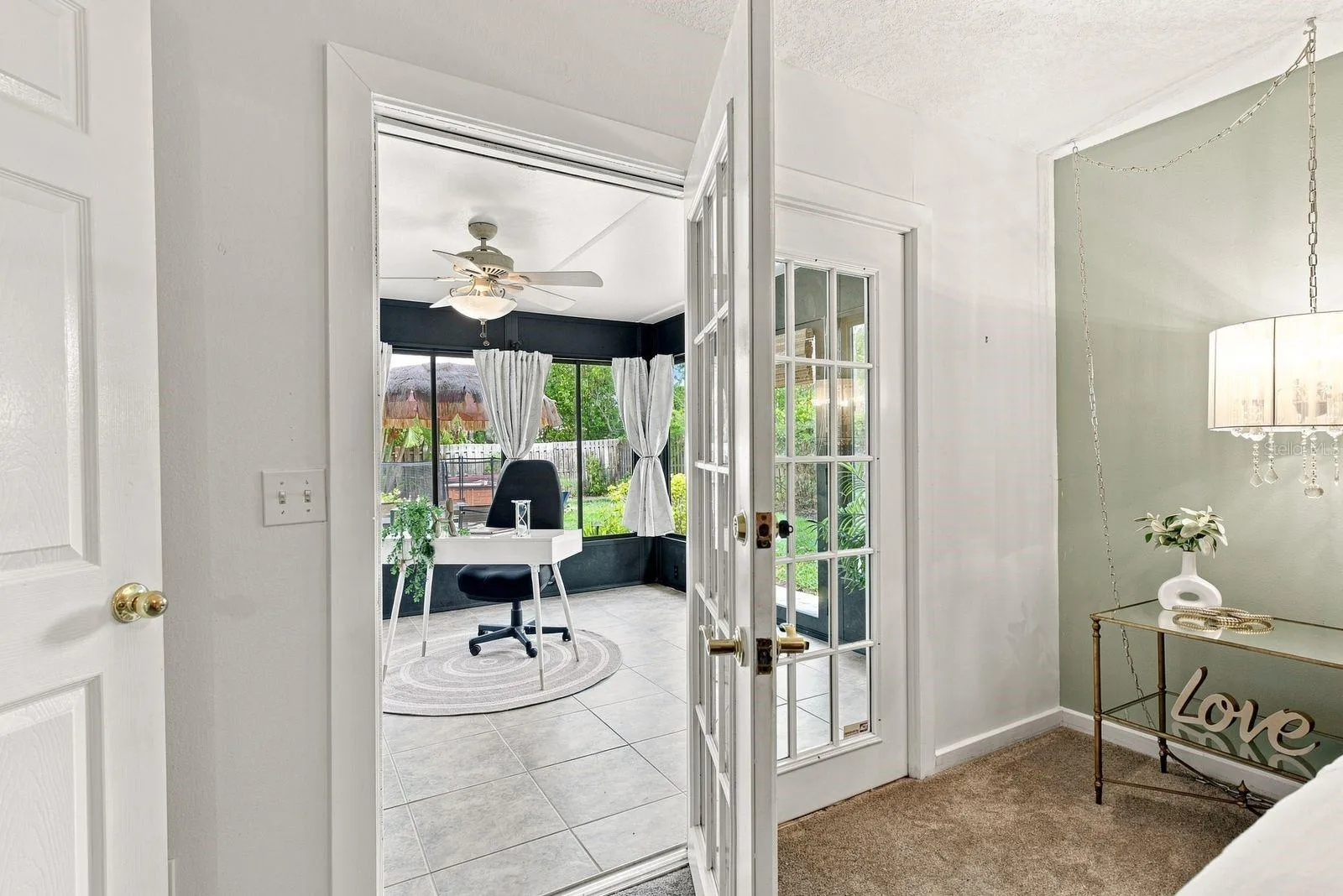 Primary Suite w/ attached Sunroom / Office / Exercise Area