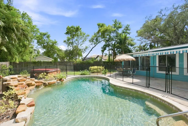 Pool w/ Custom Waterfall
