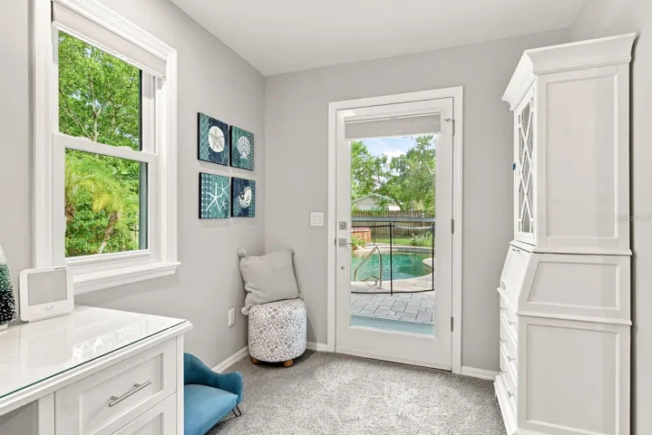 2nd Primary Bedroom w/ Pool Access and Custom Optional Built Ins