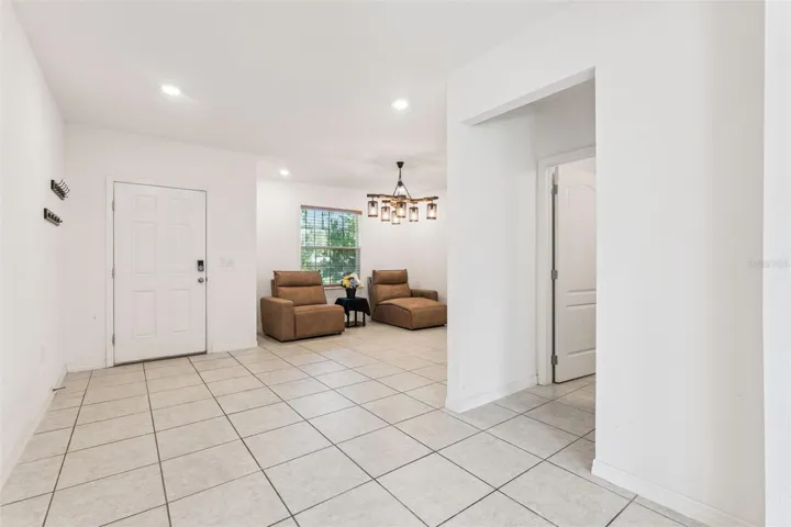 Entry and dining room