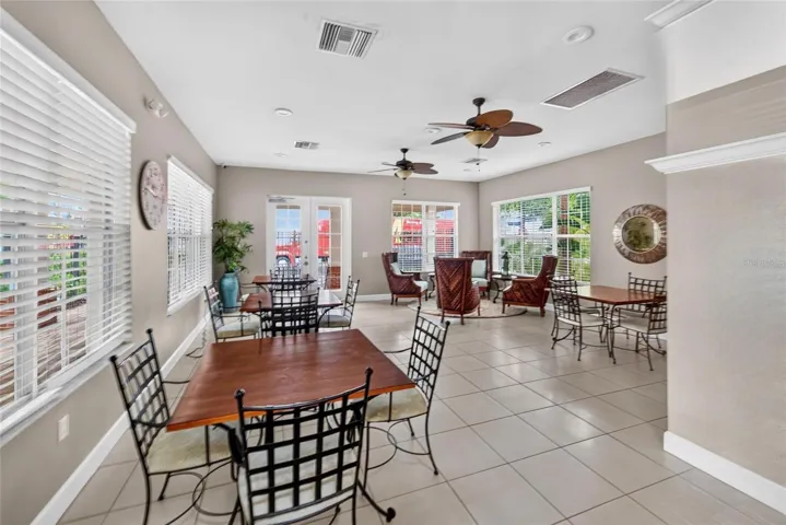 Clubhouse indoor seating