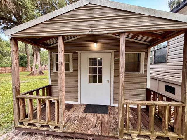 Converted shed with bathroom