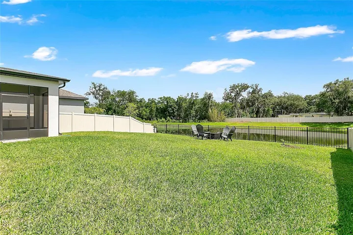 Largest backyard in neighborhood.