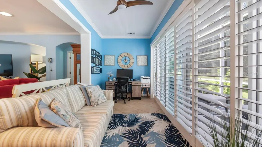 Florida Room With Plantation Shutters