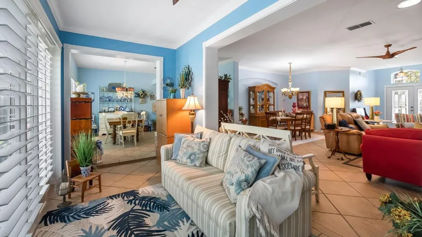 Florida Room and Great Room With Eating Area in Kitchen