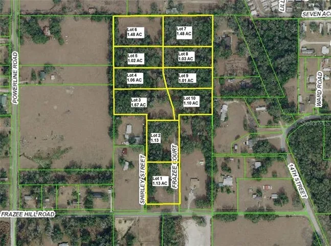 10 Lot Sub Division in a cul de sac