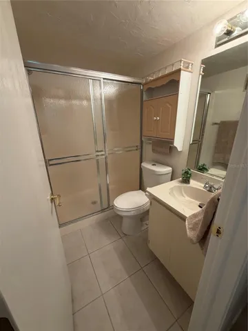 Ed Suite Bath, Freshly Painted Tile Flooring